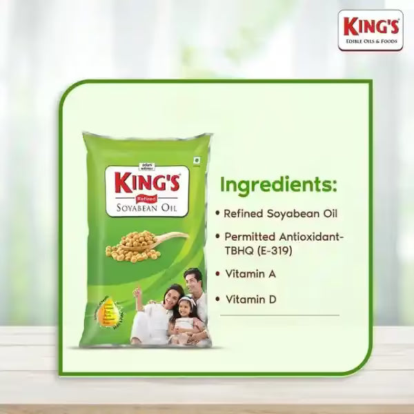 King's Refined Soyabean Oil-1litr