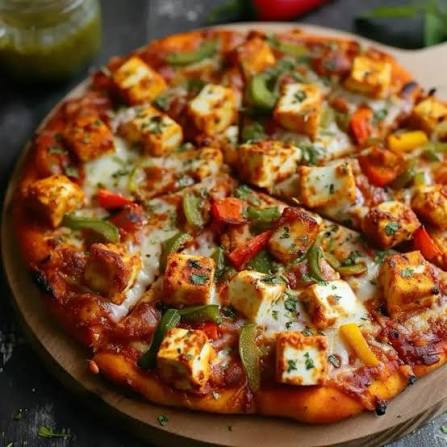 Cheese any two topic Pizza(onion, capsicum,corn,panner,tomato)