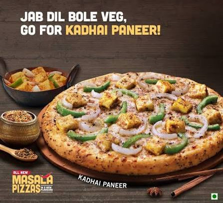 Kadhai Paneer Pizza